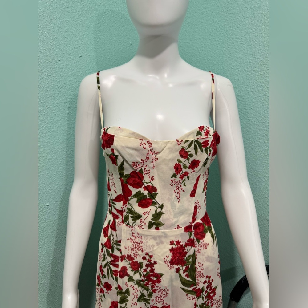 NEW Reformation Nikita Georgette Dress - Picture 2 of 7